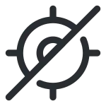 Gps Slash SVG Icon